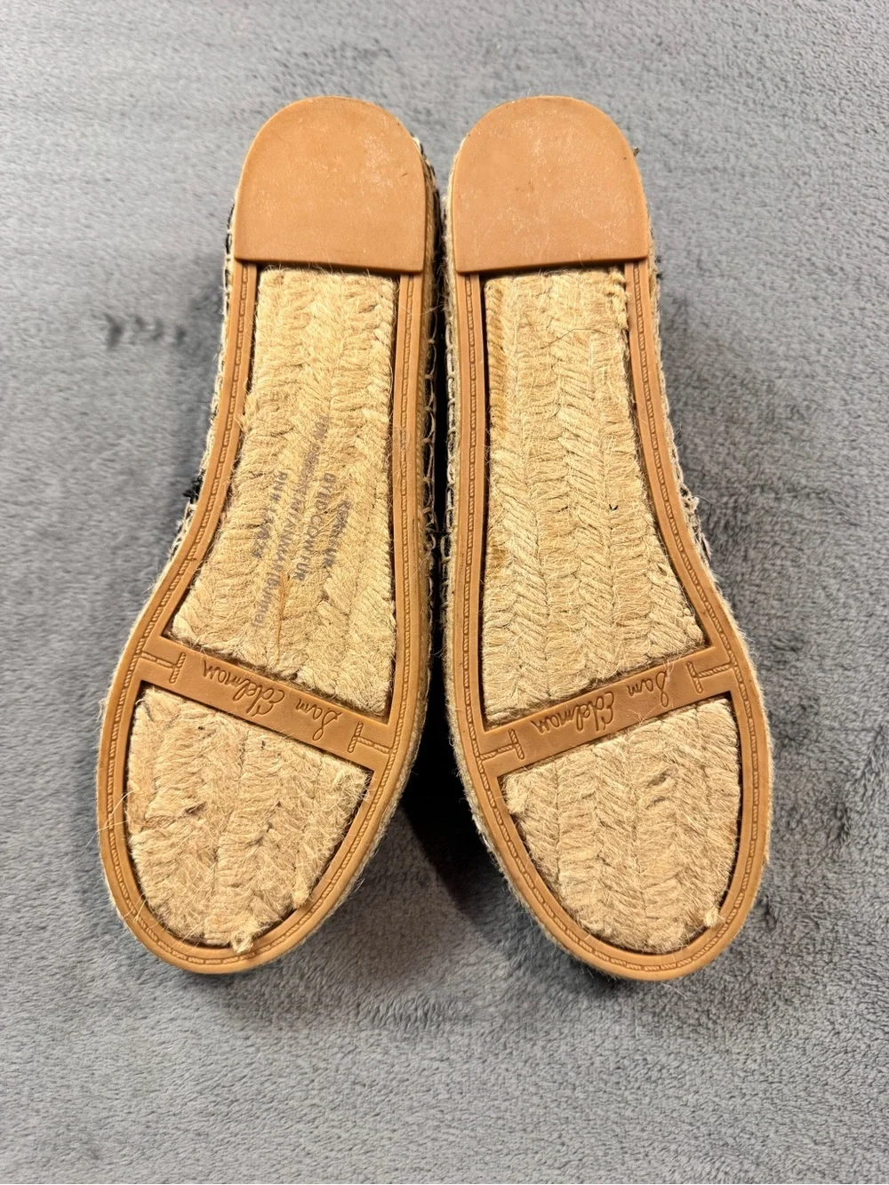 Sam Edelman ‘Lewis’ Calf Hair Zebra Striped Espadrille Slip-Ons